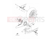 YAMAHA MT-07 MT-07 MT07 (1WS2) 2014 REAR WHEEL