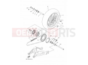 YAMAHA MT-09 MT-09 ABS MT09A (2DR2) 2014 (france) REAR WHEEL