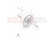 YAMAHA MT-07 MT-07 1WS5 2014 FRONT WHEEL