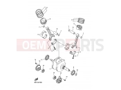 YAMAHA XVS 1300 A Midnight Star XVS1300A 1CS4 2014 CRANKSHAFT & PISTON