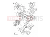 YAMAHA XVS 1300 A Midnight Star XVS1300A 1CS4 2014 CRANKCASE COVER 1