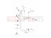YAMAHA MT-09 MT-09 1RC9 2014 (RU) STEERING HANDLE & CABLE