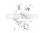YAMAHA MT-09 MT-09 ABS MT09A (2DR4) 2014 FRONT BRAKE CALIPER