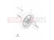 YAMAHA MT-09 MT-09 A 2DR3 2014 FRONT WHEEL