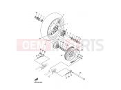 YAMAHA XVS 1300 A Midnight Star XVS1300A (11C7) 2014 REAR WHEEL