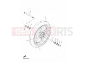 YAMAHA XJ6 N Diversion Naked XJ6N XJ6 (20SU) 2014 FRONT WHEEL