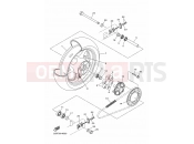 YAMAHA XJ6 N Diversion Naked XJ6N XJ6 (20SU) 2014 REAR WHEEL