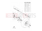 YAMAHA YFM 550 YFM550FWAD YFM5FGPLED 1HSP 2013 FRONT WHEEL