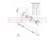 YAMAHA YFM 550 YFM550FWAD YFM5FGPLED 1HSP 2013 FRONT WHEEL 2