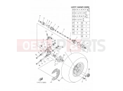 YAMAHA YFM 550 YFM550FWAD YFM5FGPLED 1HSP 2013 REAR WHEEL