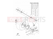 YAMAHA YFM 550 YFM550FWAD YFM5FGPLED 1HSP 2013 REAR WHEEL 2