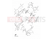 YAMAHA XJ6 N Diversion Naked XJ6N XJ6 (20SM) 2013 SIDE COVER