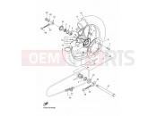 YAMAHA YZ 250 F YZ250F (17DJ) 2013 REAR WHEEL