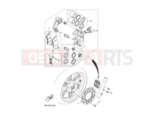 YAMAHA Cityliner 125 VP 125 VP125 CITYLINER 125 (16PB) 2012 FRONT BRAKE CALIPER