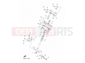 YAMAHA XVS 1300 A Midnight Star XVS1300A 12C6 2012 STEERING