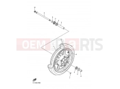 YAMAHA XVS 1300 A Midnight Star XVS1300A 12C6 2012 FRONT WHEEL