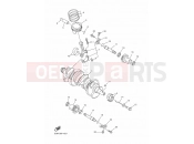 YAMAHA FJR 1300 FJR1300A 1CYJ 2012 CRANKSHAFT & PISTON
