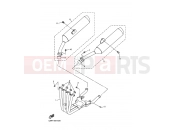 YAMAHA FJR 1300 FJR1300A 1CYJ 2012 EXHAUST
