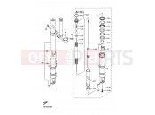 YAMAHA FJR 1300 FJR1300A 1CYJ 2012 FRONT FORK