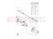 YAMAHA YFM 550 Grizzly YFM550FWAD GRIZZLY 550 FI EPS 34DV 2011 FRONT WHEEL