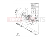 YAMAHA YFM 550 Grizzly YFM550FWAD GRIZZLY 550 FI EPS 34DV 2011 REAR WHEEL 2