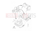 YAMAHA YXR 700 Rhino YXR700F YXR70FA RHINO 700 FI 42SS 2011 EMBLEM & LABEL 2