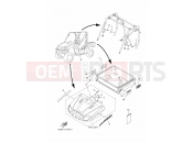 YAMAHA YXR 700 Rhino YXR700F YXR70FA RHINO 700 FI 42SS 2011 EMBLEM & LABEL 3