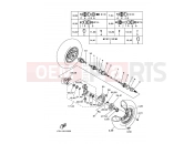 YAMAHA YFM 450 Grizzly YFM450FWAD YFM45FGPA GRIZZLY 450 1CT3 2011 FRONT WHEEL