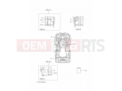 YAMAHA YFM 450 Grizzly YFM450FWAD YFM45FGPA GRIZZLY 450 1CT3 2011 EMBLEM & LABEL 2