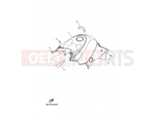 YAMAHA YFM 350 Grizzly YFM350FWA GRIZZLY 350 38P4 2011 SIDE COVER