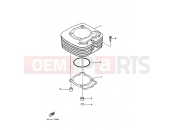 YAMAHA YFM 350 Raptor YFM350 YFM35RA YFM350R 1BS6 2011 CYLINDER