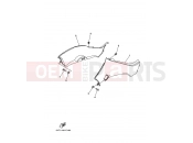 YAMAHA YFM 350 Raptor YFM350 YFM35RA YFM350R 1BS6 2011 SIDE COVER