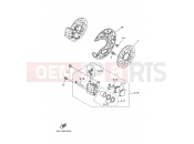 YAMAHA YFM 350 Raptor YFM350 YFM35RA YFM350R 1BS6 2011 FRONT BRAKE CALIPER