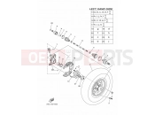 YAMAHA YFM550FWAD GRIZZLY 550 FI EPS 34DM 2011 FRONT WHEEL