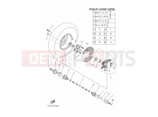 YAMAHA YFM550FWAD GRIZZLY 550 FI EPS 34DM 2011 FRONT WHEEL 2