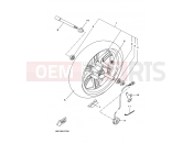 YAMAHA X-City 250 VP 250 VP250 X-CITY 250 (5B28) 2010 FRONT WHEEL