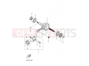 YAMAHA Aerox 50 YQ 50 YQ50 AEROX (1BX1) 2010 CRANKSHAFT & PISTON