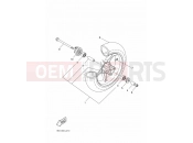 YAMAHA Aerox 50 YQ 50 YQ50 AEROX (1BX1) 2010 FRONT WHEEL
