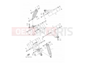 YAMAHA YFM 90 Raptor YFM90R YFM90RZ YFM90 43D6 2010 FRONT SUSPENSION & WHEEL