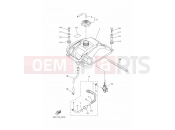 YAMAHA YFM 90 Raptor YFM90R YFM90RZ YFM90 43D6 2010 FUEL TANK