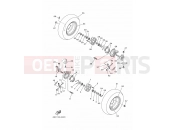 YAMAHA YFM 90 Raptor YFM90R YFM90RZ YFM90 43D6 2010 FRONT WHEEL
