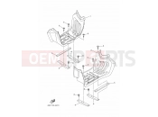 YAMAHA YFM 90 Raptor YFM90R YFM90RZ YFM90 43D6 2010 STAND & FOOTREST