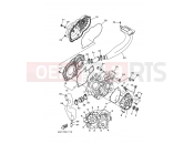 YAMAHA YFM 350 Grizzly YFM350FWAN YFM35FGDZ GRIZZLY 350 4S2K 2010 CRANKCASE COVER 1
