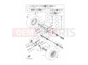 YAMAHA YFM 350 Grizzly YFM350FWAN YFM35FGDZ GRIZZLY 350 4S2K 2010 REAR WHEEL