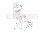 YAMAHA YFM 350 Grizzly YFM350FWAN YFM35FGDZ GRIZZLY 350 4S2K 2010 STEERING HANDLE & CABLE