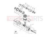 YAMAHA YFM 350 Raptor YFM350R YFM35RZ 10P7 2010 CRANKSHAFT & PISTON