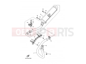 YAMAHA YFM 350 Raptor YFM350R YFM35RZ 10P7 2010 EXHAUST