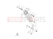 YAMAHA YFM 350 Raptor YFM350R YFM35RZ 10P7 2010 REAR SUSPENSION