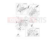 YAMAHA YFM 350 Raptor YFM350R YFM35RZ 10P7 2010 EMBLEM & LABEL 1