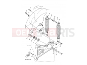 YAMAHA X-City 250 VP 250 VP250 X-CITY 250 (5B23) 2009 REAR ARM & SUSPENSION